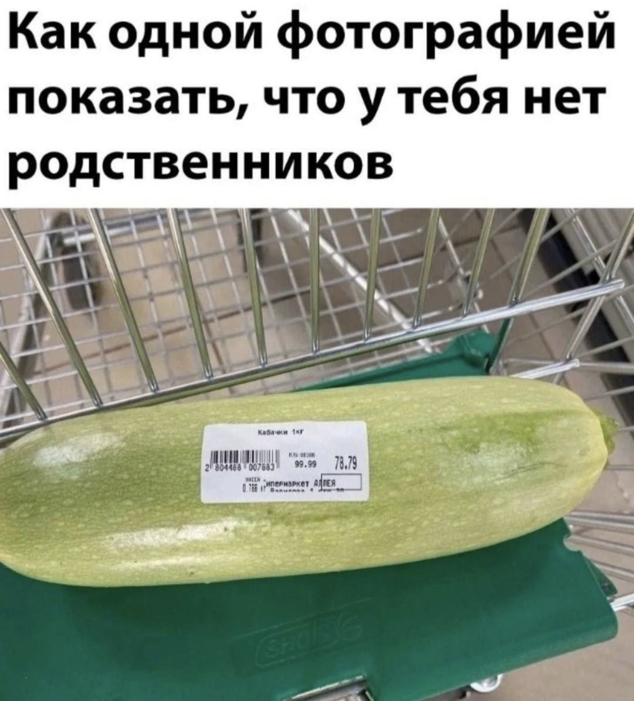 Как одной фотографией показать, что у тебя нет родственников