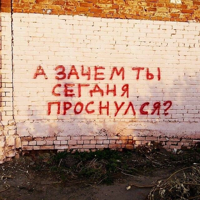 А ЗАЧЕМ ТЫ СЕГДНЯ ПРОСНУЛСЯ?