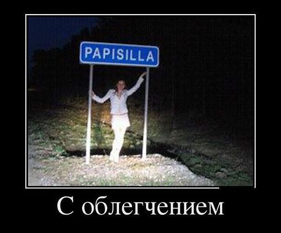 С облегчением
PAPISILLA