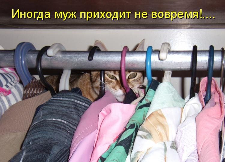 Иногда муж приходит не вовремя!....