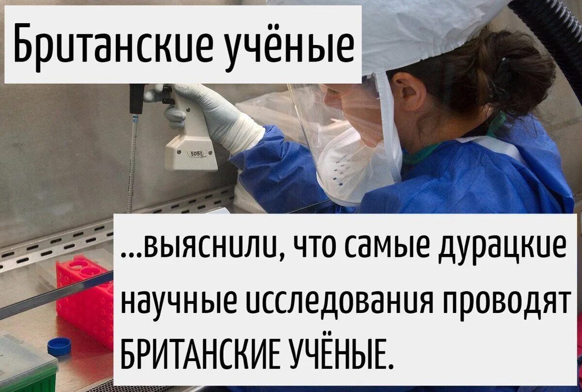 Британские учёные
...выяснили, что самые дурацкие научные исследования проводят БРИТАНСКИЕ УЧЁНЫЕ.