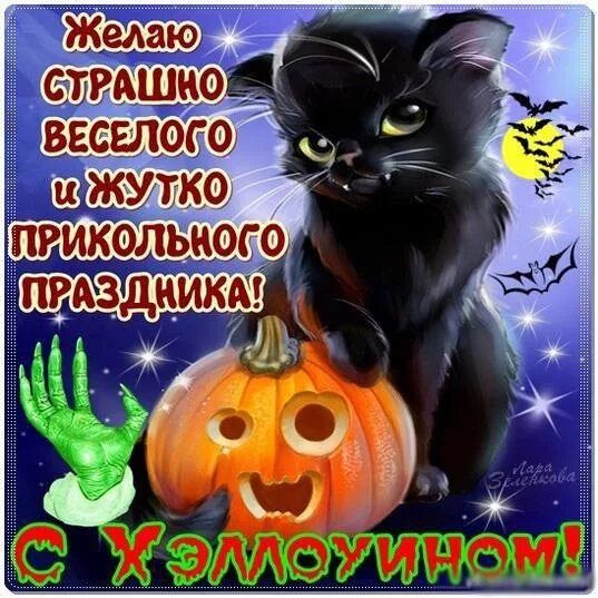 Желаю страшного весёлого и жутко прикольного праздника! С Хэллоуином!