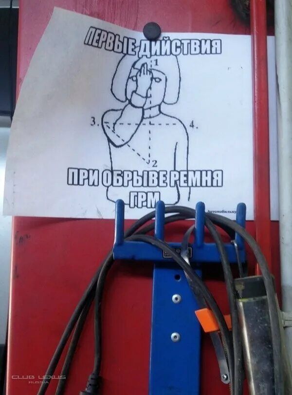 ПЕРВЫЕ ДЕЙСТВИЯ
ПРИ ОБРЫВЕ РЕМНЯ
ГРМ