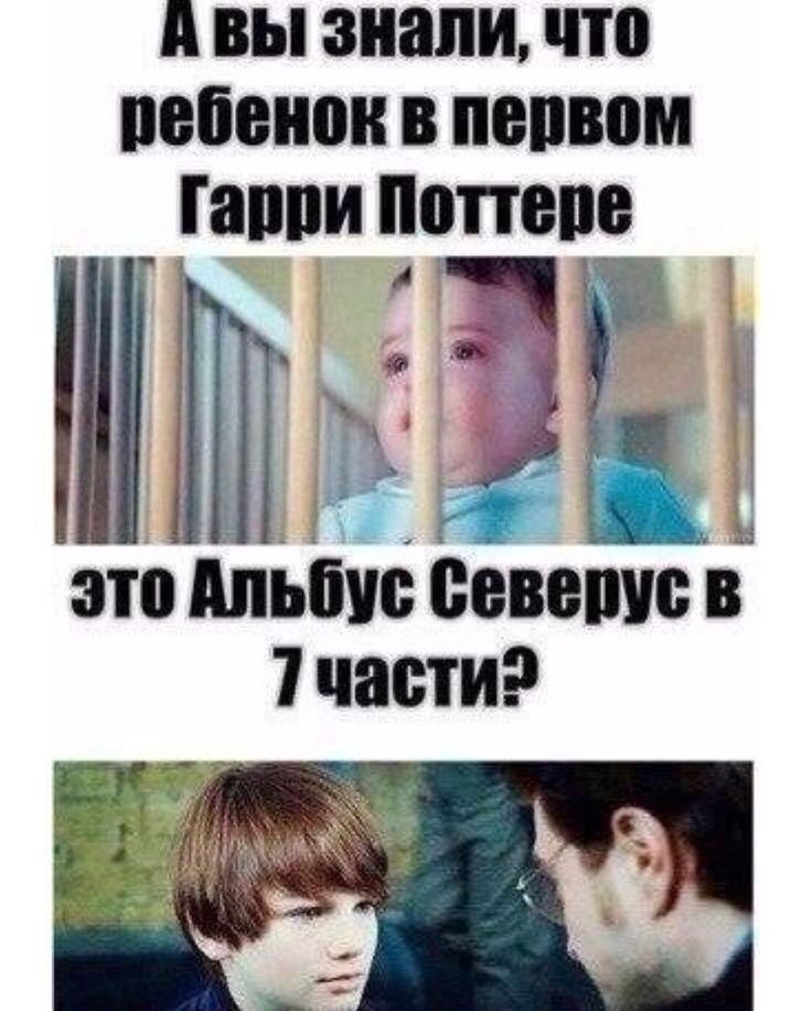 А вы знали, что ребенок в первом Гарри Поттере это Альбус Северус в 7 части?