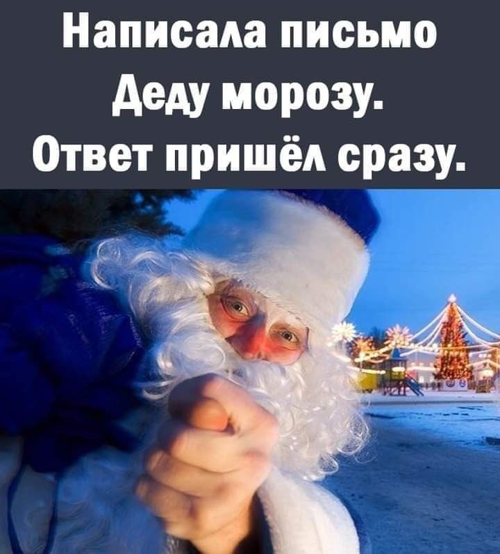 Написала письмо Деду морозу. Ответ пришёл сразу.