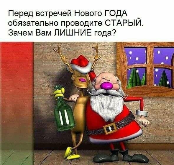 Перед встречей Нового ГОДА обязательно проводите СТАРЫЙ. Зачем Вам ЛИШНИЕ года?