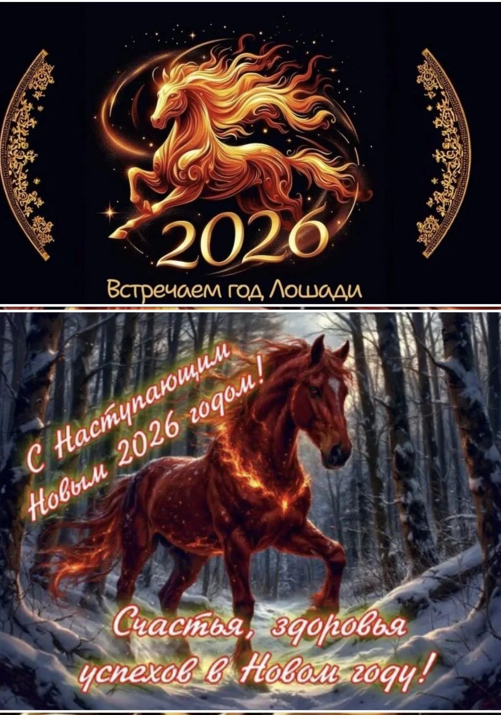 2020 Встречаем год Лошади
С Наступили Новый год! Счастья, здоровья, успехов в новом году!