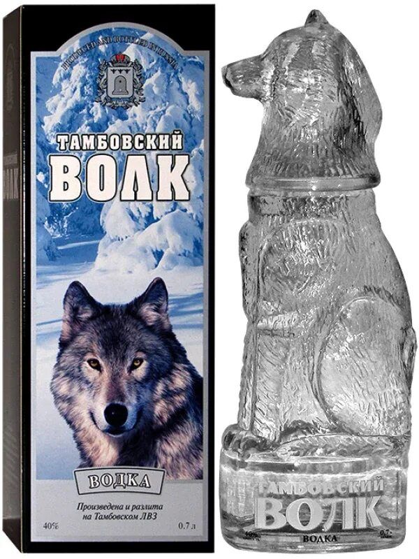 ТАМБОВСКИЙ ВОЛК
ВОДКА
40% алкоголя