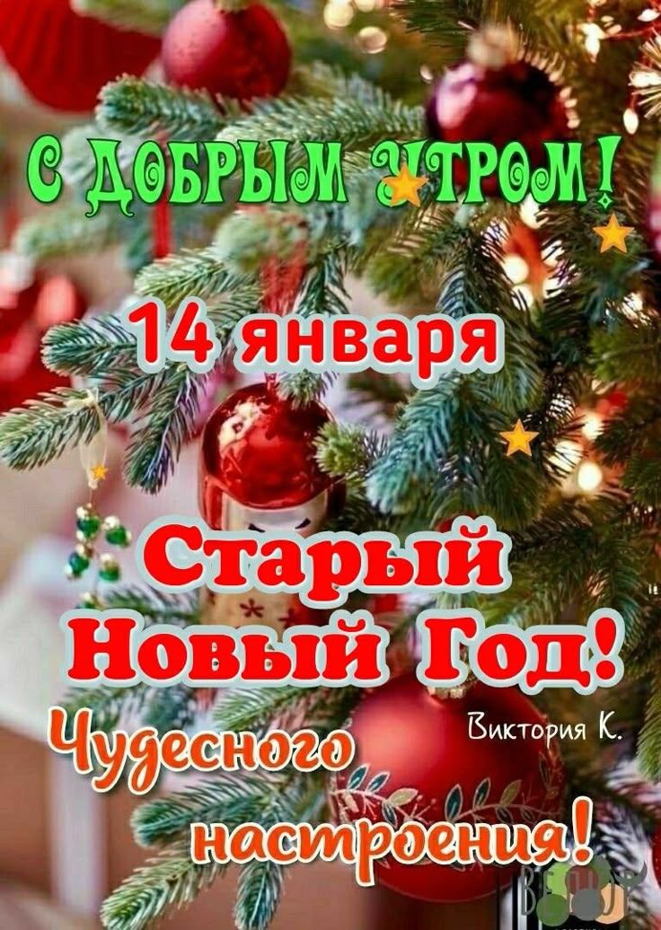 С добрым утром! 14 января Старый Новый Год! Чудесного настроения! Виктория К.