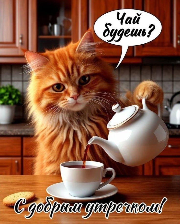 Чай будете?
С добрым утречком!