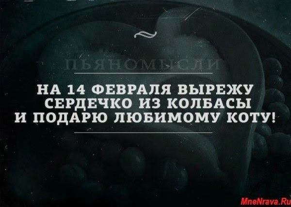 НА 14 ФЕВРАЛЯ ВЫРЕЖУ СЕРДЕЧКО ИЗ КОЛБАСЫ И ПОДАРЮ ЛЮБИМОМУ КОТУ!