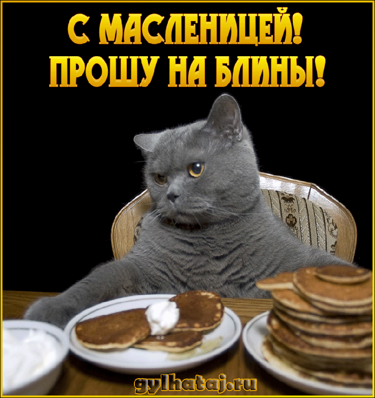 С Масленицей! Прошу на блины!