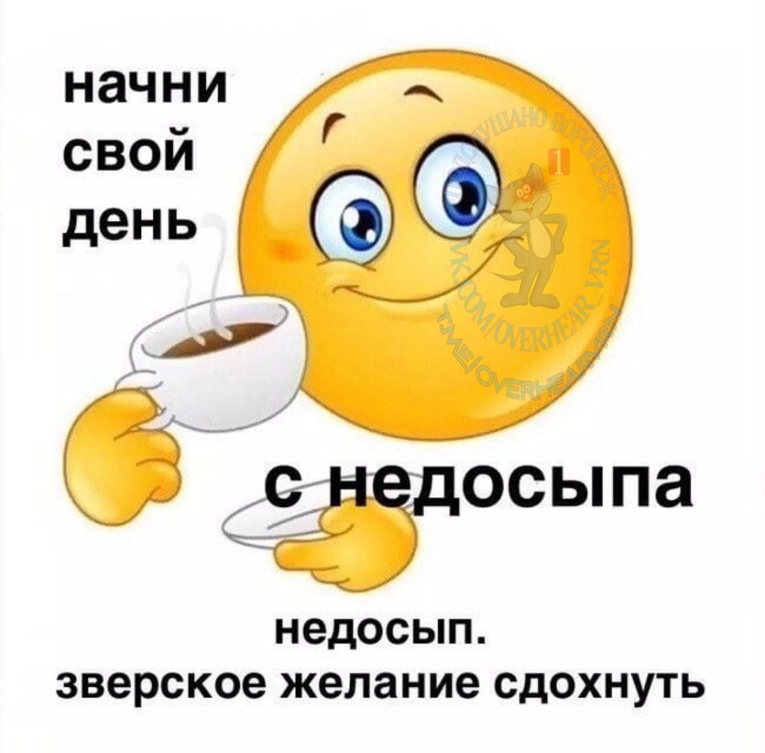 начни свой день с недосыпа недосып. зверское желание сдохнуть
