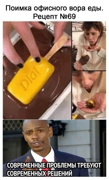 Поимка офисного вора еды. Рецепт №69
Современные проблемы требуют современных решений