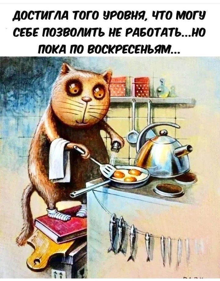 ДОСТИГЛА ТОГО УРОВНЯ, ЧТО МОГУ СЕБЕ ПОЗВОЛИТЬ НЕ РАБОТАТЬ... НО ПОКА ПО ВОСКРЕСЕНЬЯМ...