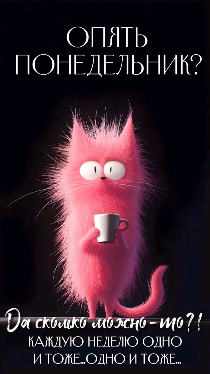 ОПЯТЬ ПОНЕДЕЛЬНИК? Да сколько можно - то?! Каждую неделю одно и тоже... одно и тоже...