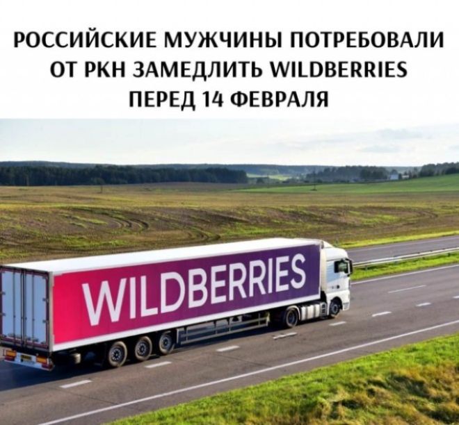 РОССИЙСКИЕ МУЖЧИНЫ ПОТРЕБОВАЛИ ОТ РКН ЗАМЕДЛИТЬ WILDBERRIES ПЕРЕД 14 ФЕВРАЛЯ