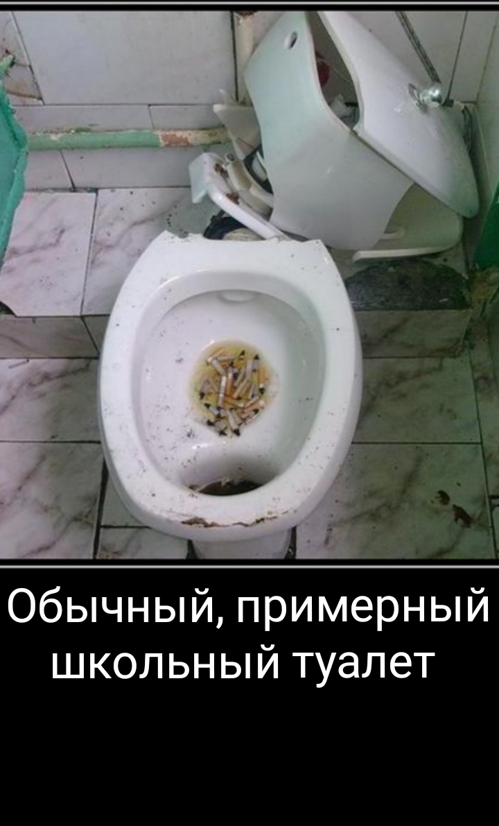 Обычный примерный школьный туалет
