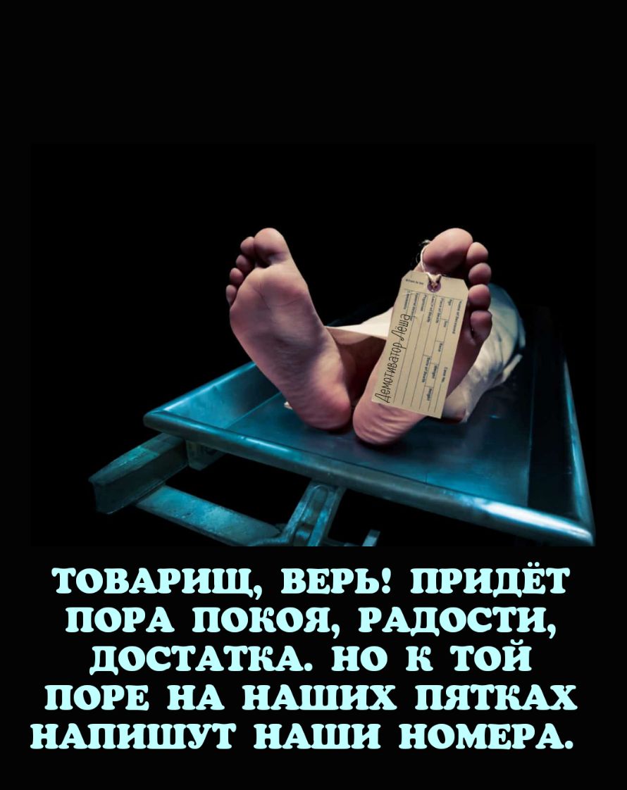 ТОВАРИЦЬ вирь Ришат ПОРА покоя тости дстАТКА но к той порн нА пшик нРА