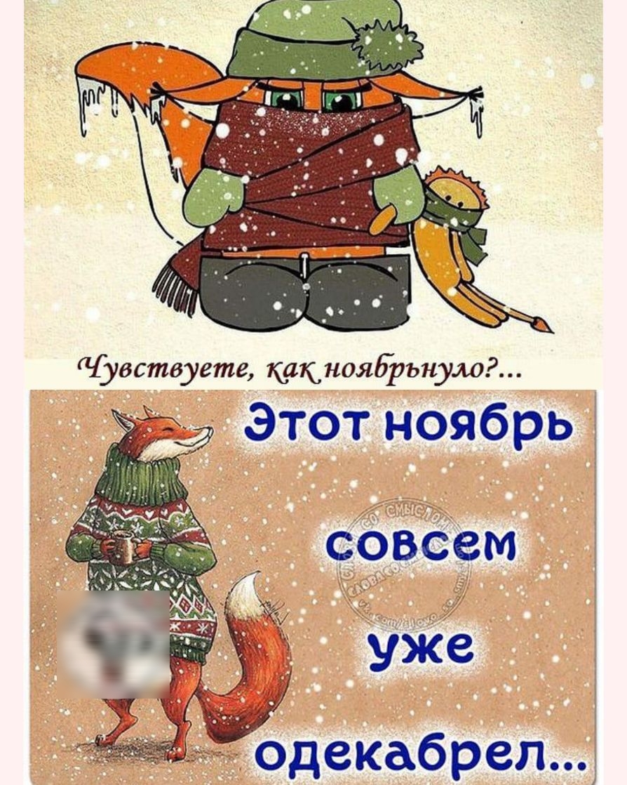 Чувствуете какноядрьнум Этот ноябрь ёжодекабрел