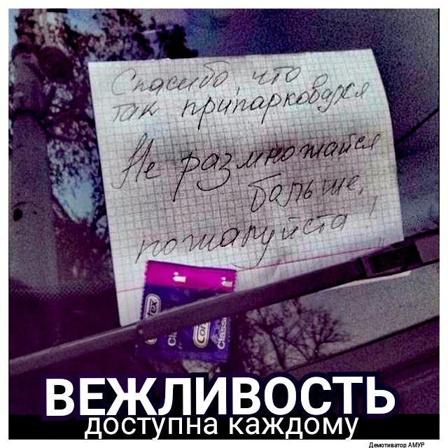 ВЕЖЛИВОСТЬ ДОСТ ПНд КдЖДОМ _
