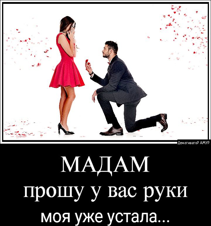 МАДАМ прошу у вас руки моя уже устала
