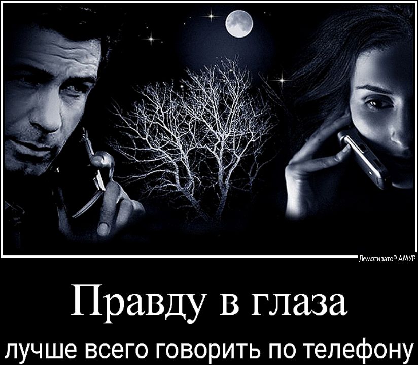Правду В глаза лучше всего говорить по телефону