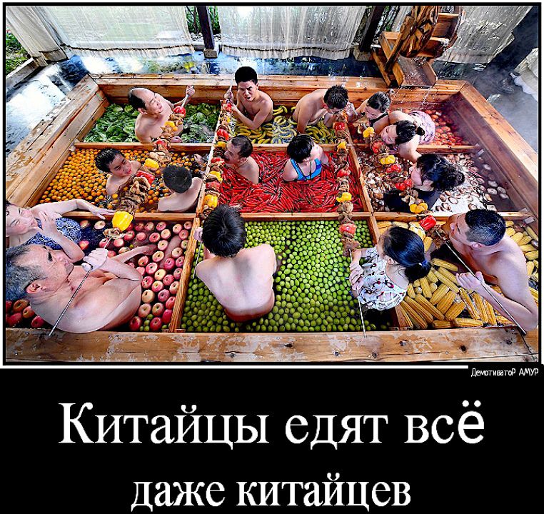 Китайцы едят всё Даже китайцев