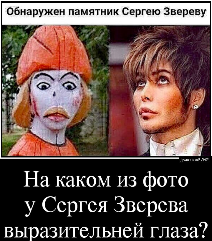 Обнаружен памятник Сергею Звереву ддгивашв На каком из фото у Сергея Зверева выразительней глаза