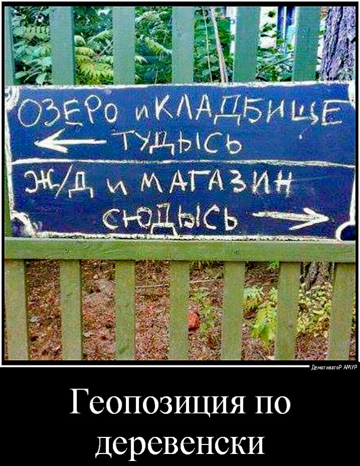 Геопозиция по Деревенски