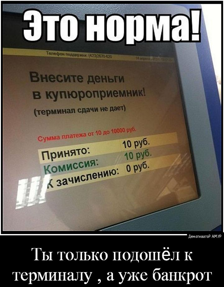 джигивітд АМУР ТЫ только подошёл к терминалу а уже банкрот