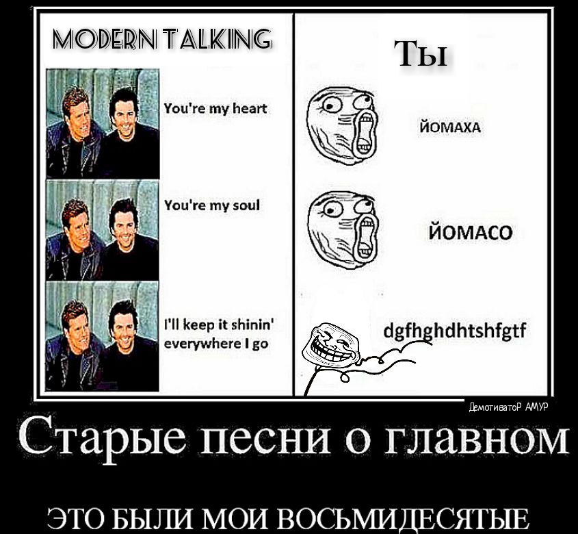 М ТАШКШМЮ Уоиге ту Ьеап Уоцге ту эон ечегушЬеге но х_3 Г Кеер і 5Ьіпіп __ двп ЬЙПТЗЬЁВЙ ШЕРАМР Старые песни о главном ЭТО БЫШ1 МОИ ВОСЬМРЦ СЯТЫЕ