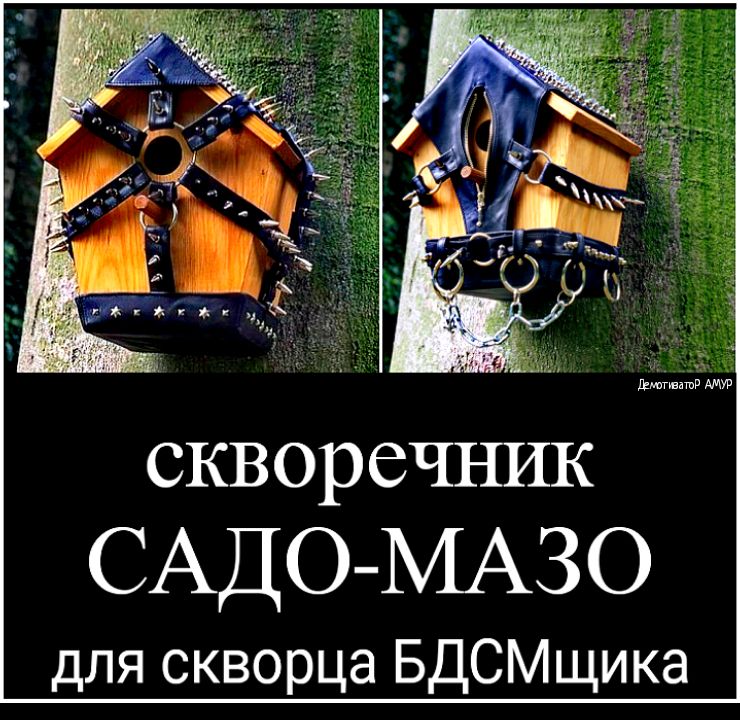скворечъшк САДО МАЗО для скворца БДСМщика