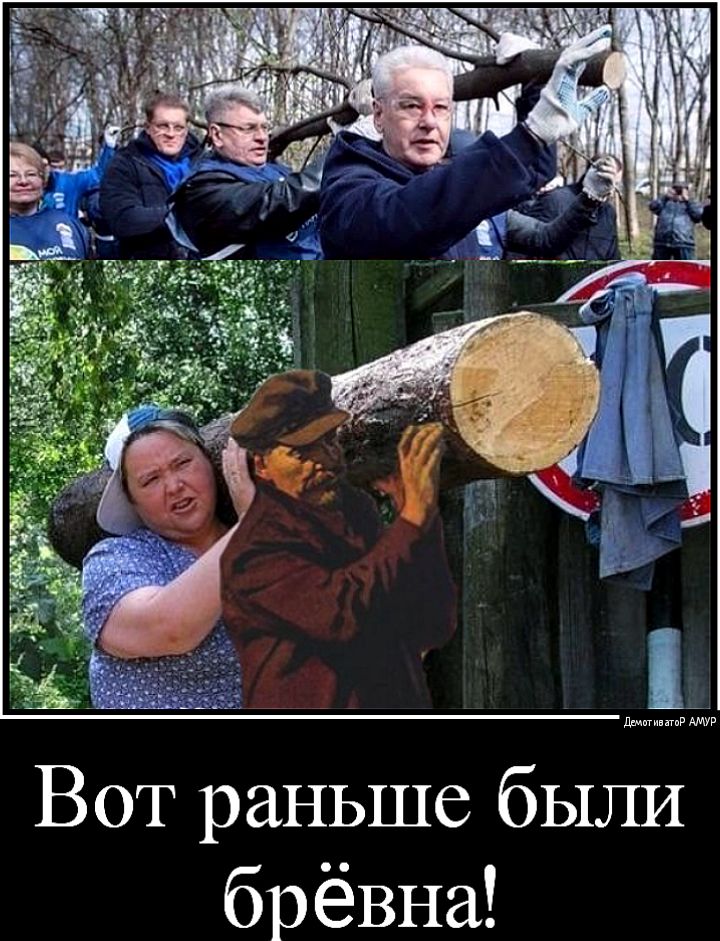 Вот раньше были брёвна