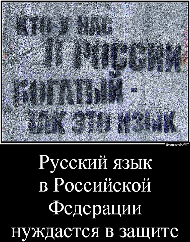 Русский язык В Российской Федерации нуждается В защите
