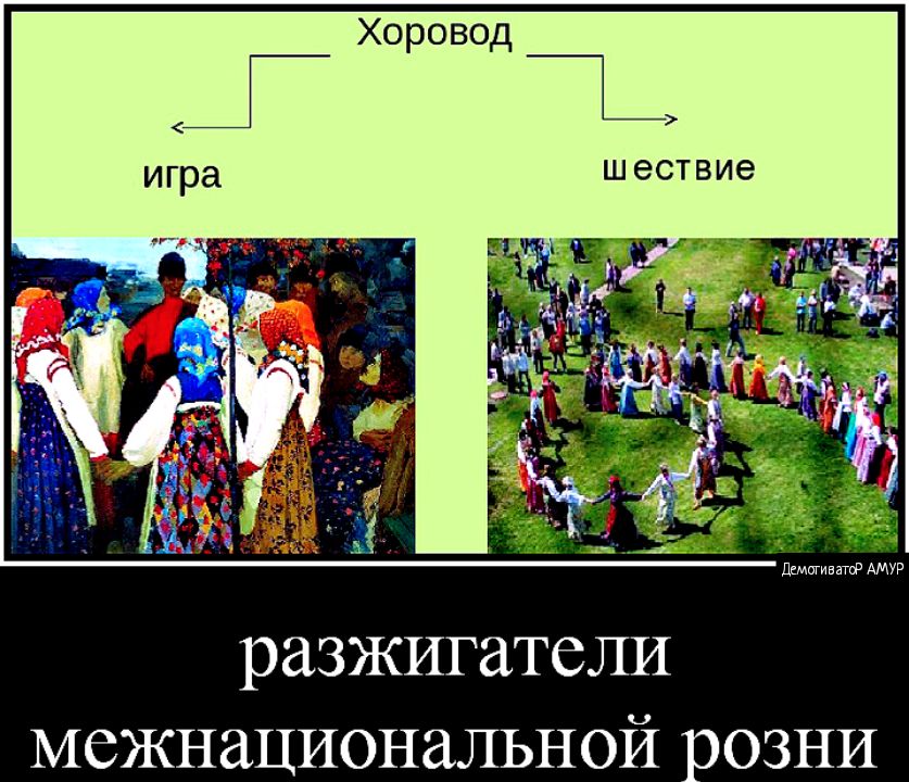 Хоровод ШЭСТВИЭ разжигатели межнациональной розни