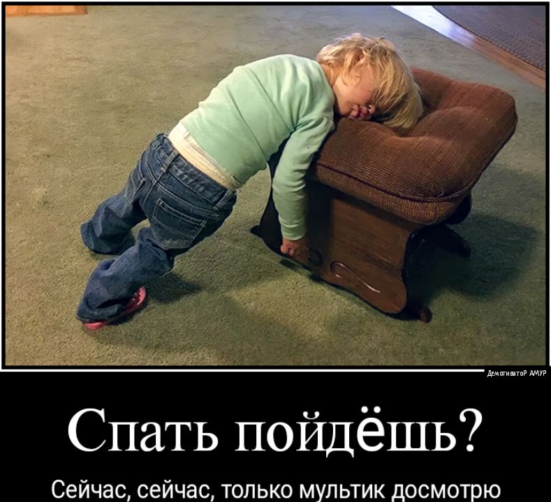 ди ыыыыы Спать пойдёшь Сейчас сейчас только мультик досмотрю