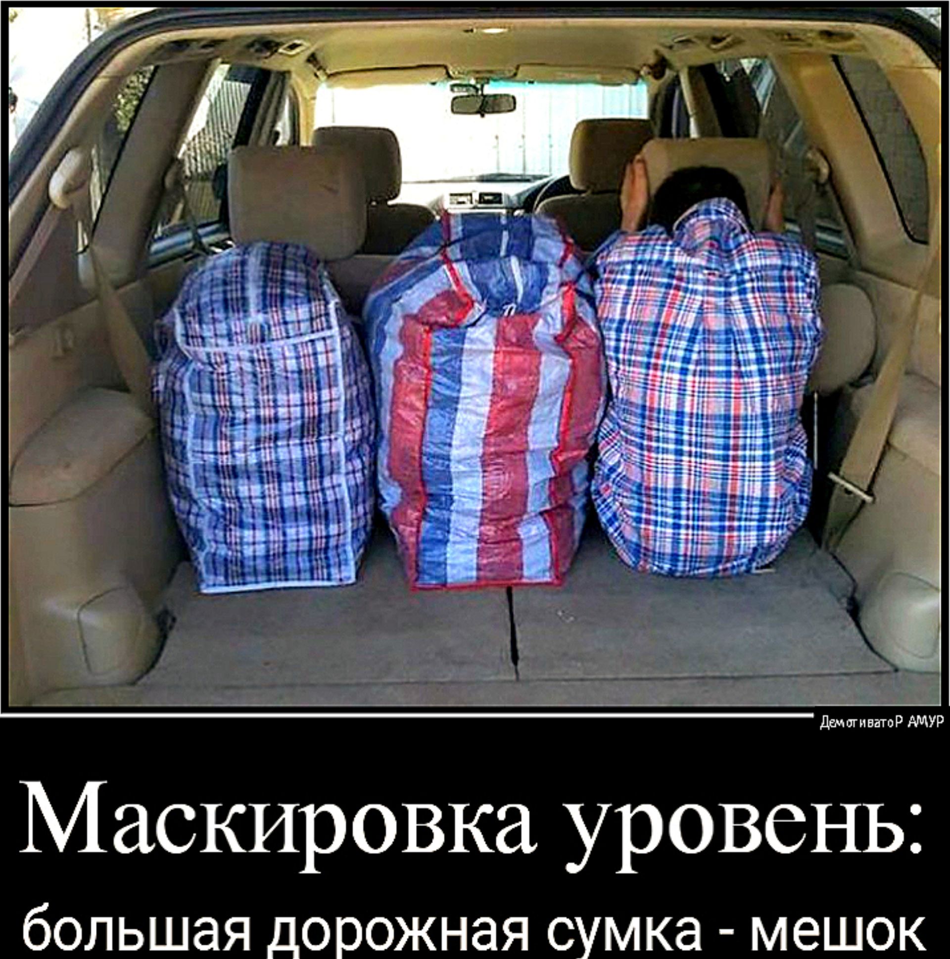 Маскировка уровень: большая дорожная сумка  мешок