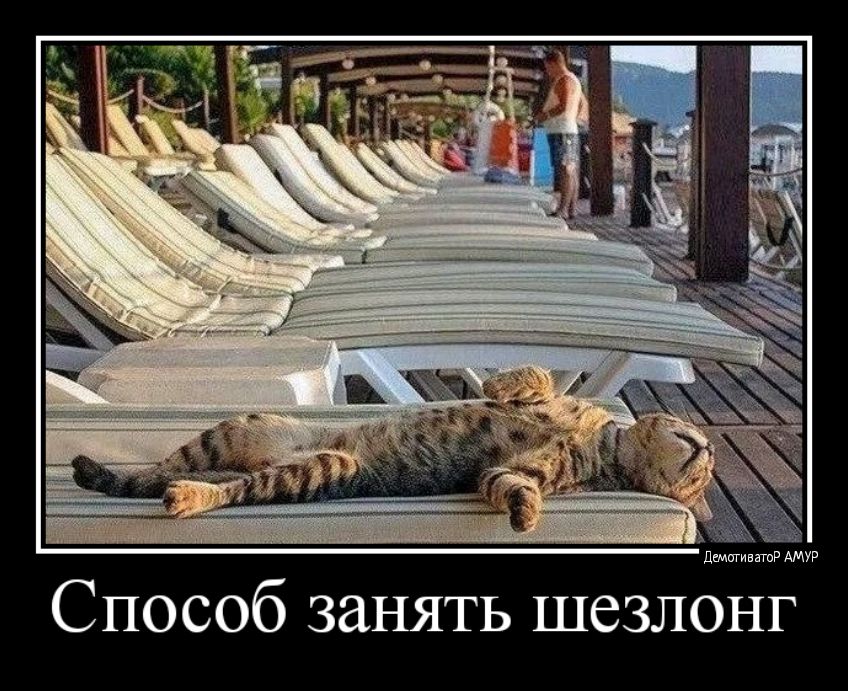 Способ занять шезлонг