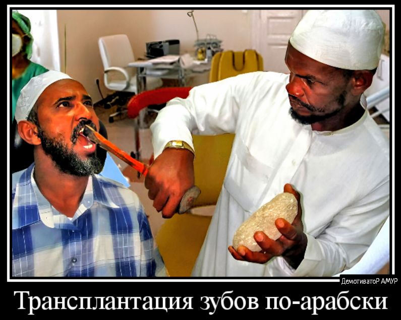 Трансплантации зубов по арабски