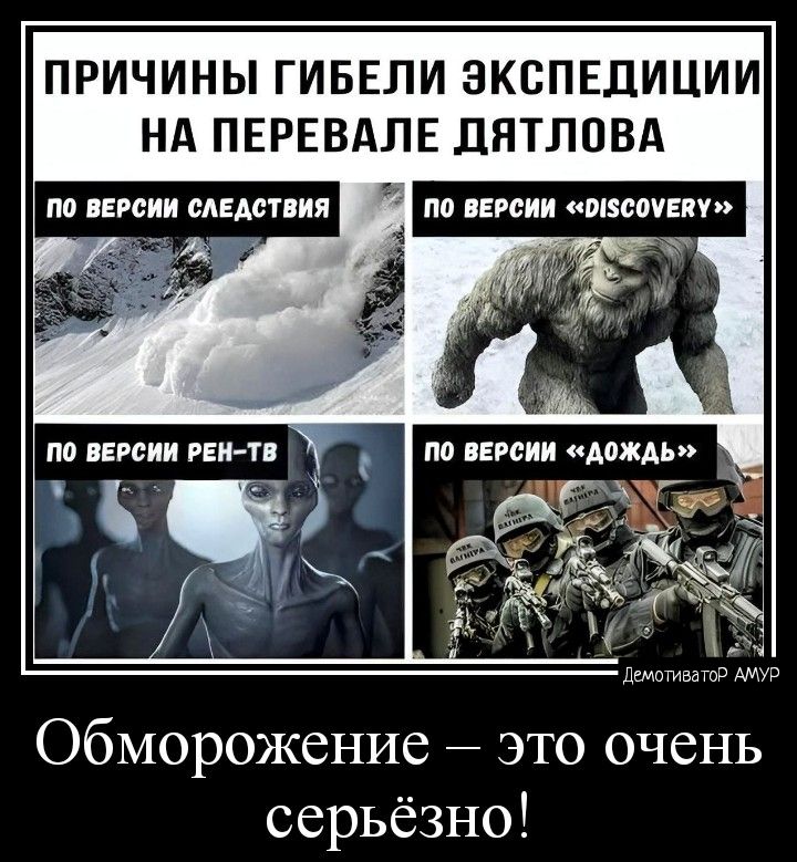 ПРИЧИНЫ ГИБЕЛИ ЭКСПЕДИЦИИ НА ПЕРЕВАЛЕ ДЯТЛПВА м шт Обморожение это очень серьёзно