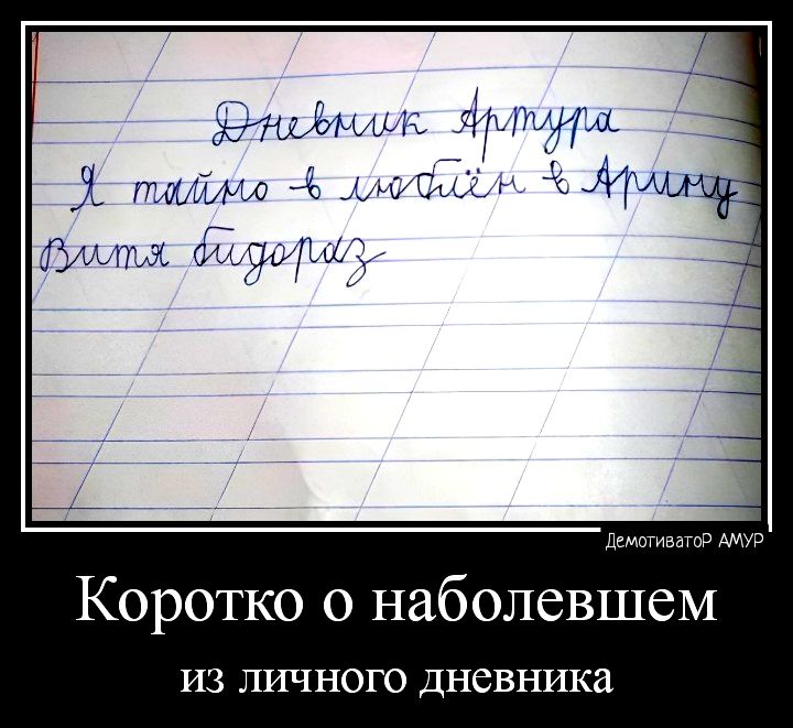 ц Коротко о наболевшем 3 ЛИЧНОГО дневника
