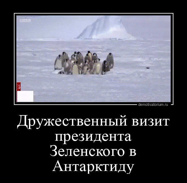 Дружественный визит президента Зеленского в Антарктиду