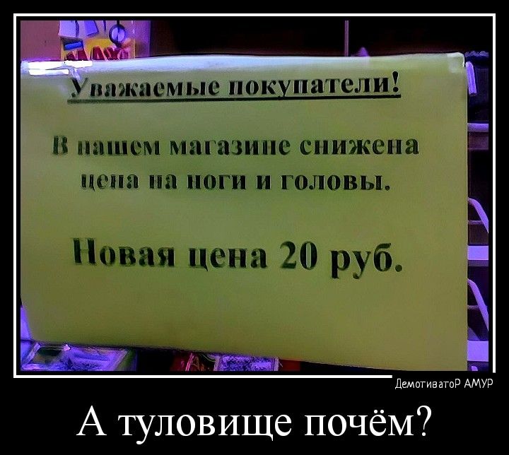 А туловище почём