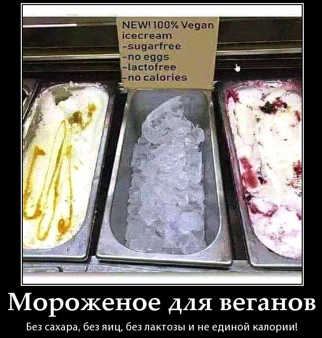 Мороженое для веганов
Без сахара, без яиц, без лактозы и не единой калории!