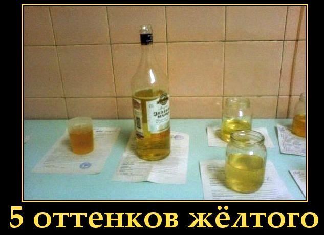 5 оттенков жёлтого