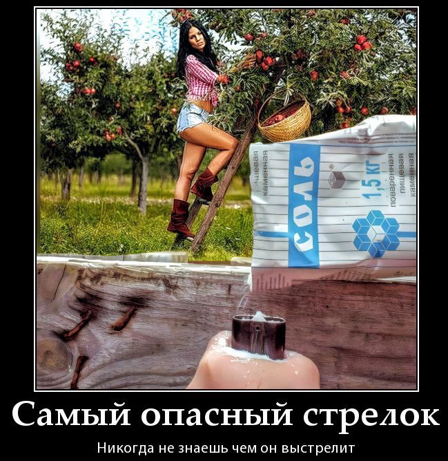 Самый опасный стрелок
Никогда не знаешь чем он выстрелит