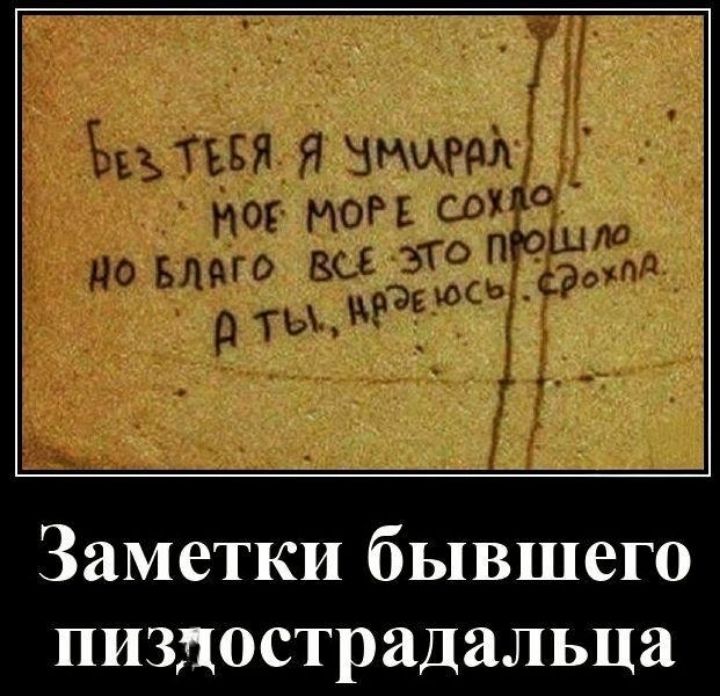 Без тебя я умерял моё море сожко но благо всё это прошло а ты, надежда, сдохла