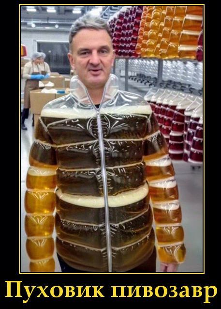 Пуховик пивозавр