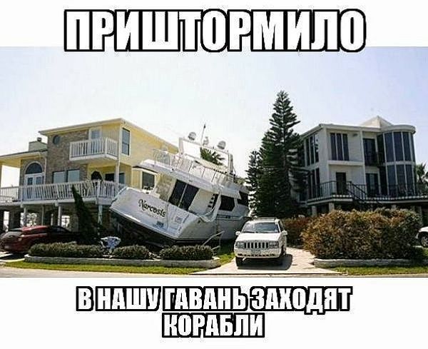 ПРИШТОРМИЛО
В НАШУ ГАВАНЬ ЗАХОДЯТ КОРАБЛИ